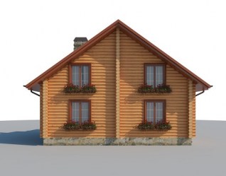 Проект деревянного дома Идель вид 3