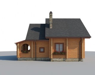 Проект деревянного дома Идель вид 4