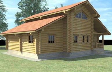 Проект деревянного дома Иваныч вид 2