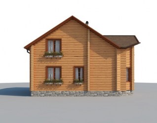 Проект деревянного дома Лагуна вид 2