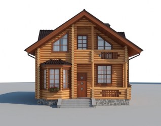 Проект деревянного дома Милан вид 4